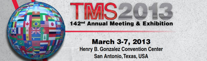 TMS 2013, March 3-7, Henry B. Gonzales Convention Center, San Antonio, Texas, USA